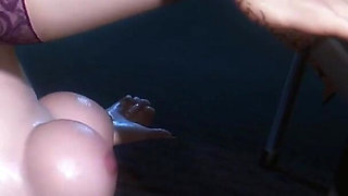 3D Big Boobs Cosplay Model Cheating with Big Dick