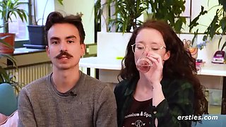 Ersties Amateur Threesome: Josie Boo Watches Boyfriend's Blind Date with Cute Tula Vida - First Time Matchmaking