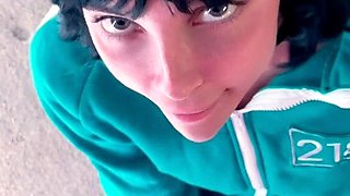 Huge Japan blowjob and handjob POV orgy with a cumshot