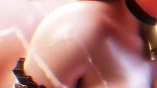 Hot Blonde Cowgirl 3D Animation - Ai Generated