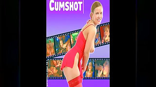 Bukkake Slut Gets Her Face Drenched in Cum!