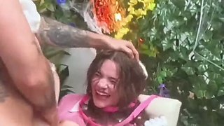 Gorgeous Juniper Ren Gets Fucked In The Throat & Pussy By Nade Nasty!