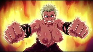 Ai Made Anime Scenes with Topless Women