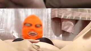 Wife watching my video, while she does solo