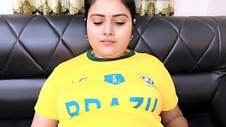 Step brother fucking his beautiful step sister while betting on a football game.(Full Bangla Audio)