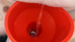 sissy pisswhore piss in own mouth pee funnel