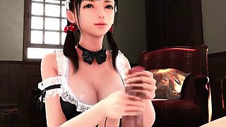 Lets Play - Super Naughty Maid, Handjob, Gameplay, 4K