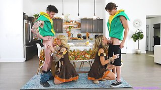 Busty blonde with good bottom Enzo East jumps on a long penis