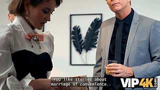 Vip4k. i deepthroated stepdaddy's cock not to sight foolish! and my boyfriend was watching it