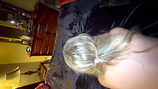 Nympho Queen Wanted a Hard Christmas Fuck, Toy in Ass, Dick in Pussy, Toy on Clit, Multiple Loud Orgasms, Cum on Pussy