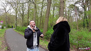 Big German Mature Woman Kathy Deep with Huge Natural Tits Pick up for Van Casting Fuck