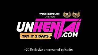 Stepdaughter and Busty Step-Mom in Lesbian Hentai Encounter - Subtitled