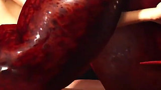 Inferno. Hot sex in hell. Devil fucks hard a young sexy slave