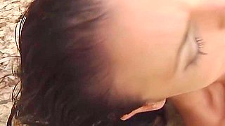 Ggg - Babewatch - Brunette Hairy Girl Gets Fucked Properly At The Beach Outdoor