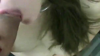 Sexy brunette Charlotte Vale swallows a huge load of cum after a hardcore fuck