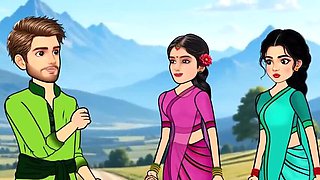 Desi Village Friends Hardcore Fuck - Hindi Cartoon Sex Story with Big Cock & Big Ass