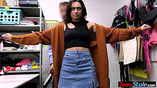 Hispanic teenager thief has to pound a big penis