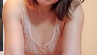 Japan Stretching in a Transparent Bodysuit