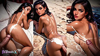 Latina Blowjob and Anal - Animated Porn (ASMR Sound) 4K AI Generated