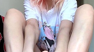 Naughty amateur teen has a voyeur fetish