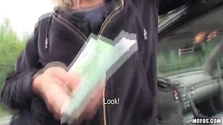 Whitney Conroy Rides Martin Guns Big Cock in Public Car Park