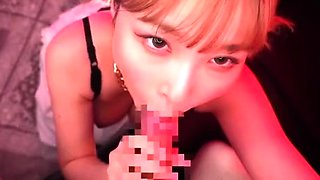 Huge Japan blowjob and handjob POV orgy with a cumshot