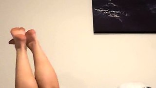 Hot amateur busty brunette masturbate in webcam