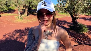 Babe Insists Andrew Oster Pulls Car Over for Roadside Blowjob