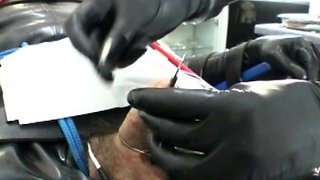 Gaping ass fetish toying from clit pumped anal booty slut