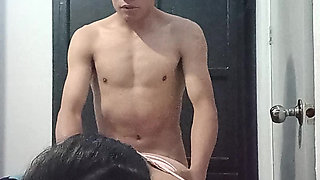 Girl fucking her like a goddess with her big and delicious tits and rich ass.