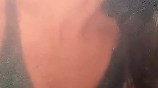 After Gym Tease -shorts off, Natural Tits and Jeans on