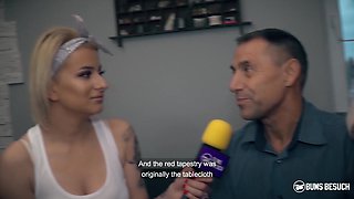 Bums Besuch - Busty Porn Star Dana Jayn Rides Amateur Fanboy 1 - Peter Korn