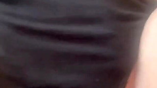 Wanking in Dirty Old Black Knickers with Stains - Julie Cunningham