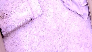 Sexy leggy brunette enjoys foot fetish