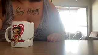 Naughty Eating Breakfast and Showing off - Mary Jhuana