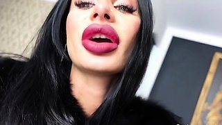 Big titty babe Layla Rose solo dildo masturbation