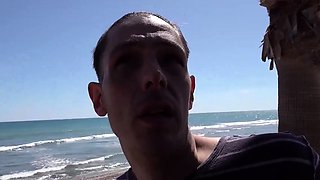 Street Boy's Wild Bareback Casting with Busty MILF Duo
