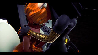 Furry Hentai - Anubis the Dogboy with a Foxygirl in a Toilet - Japanese Asian Manga Anime Film Game Porn