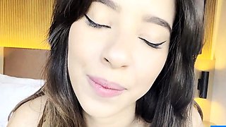 Big-Titted Brazilian Teen's Solo Webcam Show