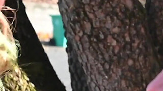 Boozing Tea and Licking Tits! Outdoors Extra Before Full Scene Fun