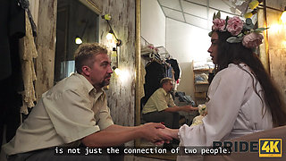 BRIDE4K. The secret to a Happy Marriage is the Bride's Big Natural Tits