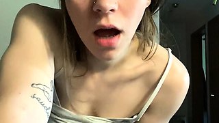 Jessy funny amateur teen brunette toying