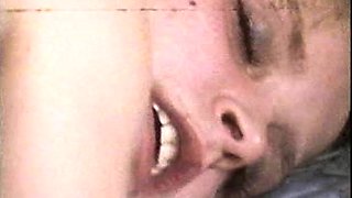Naughty blonde teen slut enjoying hardcore gang banging fun