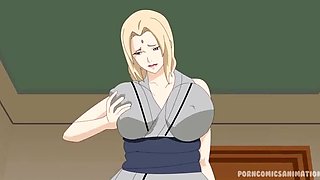 Anime Hentai: Tsunade & Jiraiya XXX Parody - Rough Sex with Naruto's MILF and Big-Titted Companion