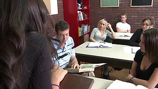 Amia Miley's Horny Teacher Passion Ignites in Wild Heat