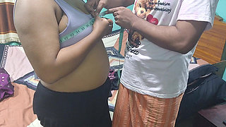 The Tailor Came to Take the Measurements of the Clothes and Fucked Her. Part 01