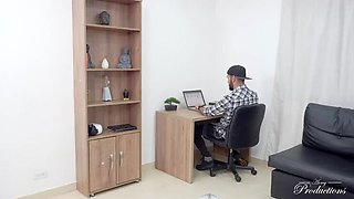 Colombian roommate slut seduced for 2 days gets her tight pink pussy filled with cum - rough creampie