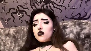 Chubby Brunette Big Boobs Dildo Masturbation