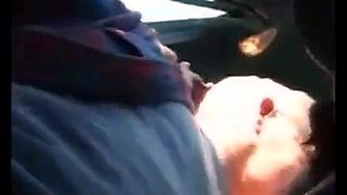 Blowjob in the Car with a Young Stud and an Older Gentleman