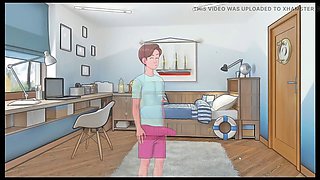 In the bath, in english, hentai bathroom